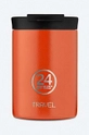 pomarańczowy 24bottles kubek termiczny Travel Tumbler 350 Sunset Orange Unisex