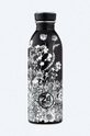 czarny 24bottles butelka Urban Bottle 500ml Noir Unisex