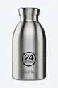 srebrny 24bottles butelka termiczna Clima 330 Steel Unisex