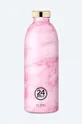 ružová Termo fľaša 24bottles Unisex