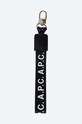 A.P.C. brelok Porte-Clefs Logo czarny PAACM.H63244