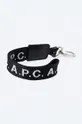A.P.C. keychain Porte-Clefs Logo  Nylon, Natural leather