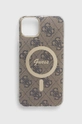 beige Guess custodia per telefono iPhone 14 Plus 6.7