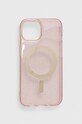 Guess husă pentru telefon iPhone 14 6.1" pentru telefon roz GUHMP14SHCMCGP
