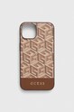 Чехол на телефон Guess iPhone 14 6.1" для телефона коричневый GUHMP14SHGCFSEW