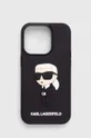 fekete Karl Lagerfeld telefon tok iPhone 14 Pro 6.1