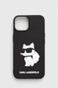 Karl Lagerfeld telefon tok iPhone 14 6.1" telefonhoz fekete KLHCP14S3DRKHNK
