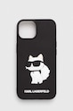 Karl Lagerfeld etui na telefon iPhone 14 6.1" na telefon czarny KLHCP14S3DRKHNK
