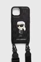 črna Etui za telefon Karl Lagerfeld iPhone 14 6.1