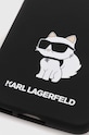 Obal na telefon Karl Lagerfeld S23 S911 KLHCS23SSNCHBCK černá AA00