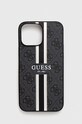 Guess telefon tok iPhone 13 Pro Max 6,7" nyomtatásos szürke GUHMP13XP4RPSK