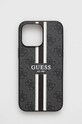 Guess custodia per telefono iPhone 14 Pro Max 6.7" sovrastampa grigio GUHMP14XP4RPSK