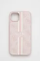 rózsaszín Guess telefon tok iPhone 14 Plus 6,7