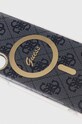 Etui za telefon Guess Samsung Galaxy S23 Ultra GUHMS23LH4STK siva AA00
