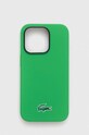 Lacoste telefon tok iPhone 14 Pro 6,1" telefonhoz zöld LCHMP14LSLON