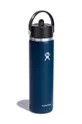 Θερμικό μπουκάλι Hydro Flask Wide Flex Straw 24 OZ σκούρο μπλε