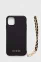 Guess etui na telefon iPhone 11 / XR na telefon czarny GUHCN61SASGBK