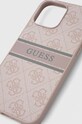 Guess etui na telefon iPhone 13 Pro Max 6,7 GUHCP13X4GDPI różowy AA00
