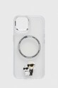 Кейс за телефон Karl Lagerfeld iPhone 13 6,1" за телефон прозрачен KLHMP13MHNKCIT