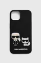 črna Etui za telefon Karl Lagerfeld iPhone 14 6,1