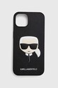 Karl Lagerfeld telefon tok iPhone 13 6,1" telefonhoz fekete KLHCP13MSAKHBK