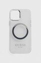 Guess etui na telefon iPhone 12/12 Pro 6.1" na telefon srebrny GUHMP12MHTRMS