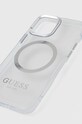 Guess etui na telefon iPhone 12/12 Pro 6.1" GUHMP12MHTRMS srebrny AA00