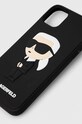 Karl Lagerfeld etui na telefon iPhone 11/Xr KLHCN613DRKINK czarny AA00