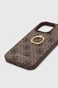 Guess husă pentru telefon iPhone 13 Pro / 13 6,1 GUHCP13L4GMRBR maro AA00