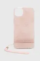 ružová Puzdro na mobil Guess iPhone 14 Plus 6,7