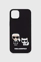 Karl Lagerfeld husă pentru telefon iPhone 14 Plus 6,7 pentru telefon negru KLHMP14MSSKCK