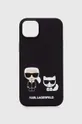 чёрный Чехол на телефон Karl Lagerfeld iPhone 14 Plus 6,7 Unisex