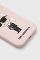 Puzdro na mobil Karl Lagerfeld iPhone 14 Plus 6,7 ružová