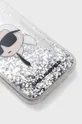 Puzdro na mobil Karl Lagerfeld iPhone 14 Plus 6,7 strieborná