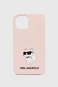 ροζ Θήκη κινητού Karl Lagerfeld iPhone 12 /12 Pro 6,1 Unisex
