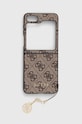 Etui za telefon Guess F731 Z Flip5 print smeđa GUHCZF5GF4GBR