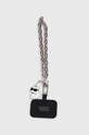 Karl Lagerfeld curea telefon Universal Hand Strap Choupette argintiu KLUCHCSKPK