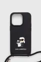 μαύρο Θήκη κινητού Karl Lagerfeld iPhone 14 Pro 6.1 Unisex