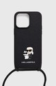 Чехол на телефон Karl Lagerfeld iPhone 14 Pro Max 6.7 для телефона чёрный KLHCP14XSAKCPSK