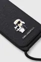 Puzdro na mobil Karl Lagerfeld iPhone 14 Pro Max 6.7 Syntetická látka