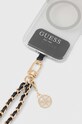 Guess zawieszka do telefonu GUOUCHSAMC4K czarny AA00