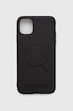 Θήκη κινητού Karl Lagerfeld iPhone 11 / Xr 6.1 για τηλέφωνο μαύρο KLHCN613DRKNK