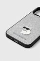 Puzdro na mobil Karl Lagerfeld iPhone 15 Pro Max 6.7 KLHCP15XGCNPSG strieborná AA00