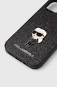 Karl Lagerfeld Husă pentru telefon iPhone 15 6.1 KLHCP15SGKNPSK negru AA00