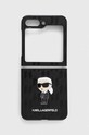 Karl Lagerfeld Husă pentru telefon Samsung Galaxy Z Flip5 pentru telefon negru KLHCZF5SAPKINPK