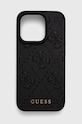 Guess custodia per telefono iPhone 15 Pro 6.1 applique nero GUHCP15LP4EPMK