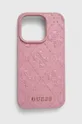 ružová Puzdro na mobil Guess iPhone 15 Pro 6.1 Unisex