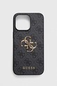Guess etui na telefon iPhone 15 Pro Max 6.7 aplikacja szary GUHCP15X4GMGGR