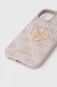 Guess telefon tok iPhone 15 6.1 rózsaszín