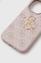 Кейс за телефон Guess iPhone 15 Pro 6.1 GUHCP15L4GMGPI розов AA00